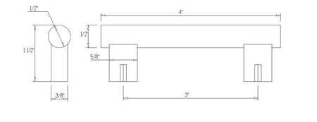 Richelieu BP535553195: 3" cc Inspiration Cabinet Pull - Brushed Nickel