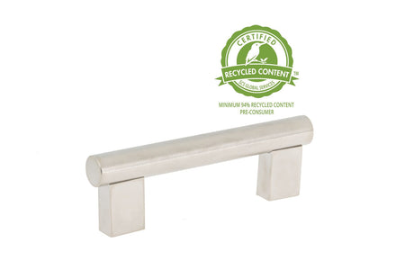 Richelieu BP535553195: 76.2mm cc Inspiration Round Bar Cabinet Pull - Brushed Nickel
