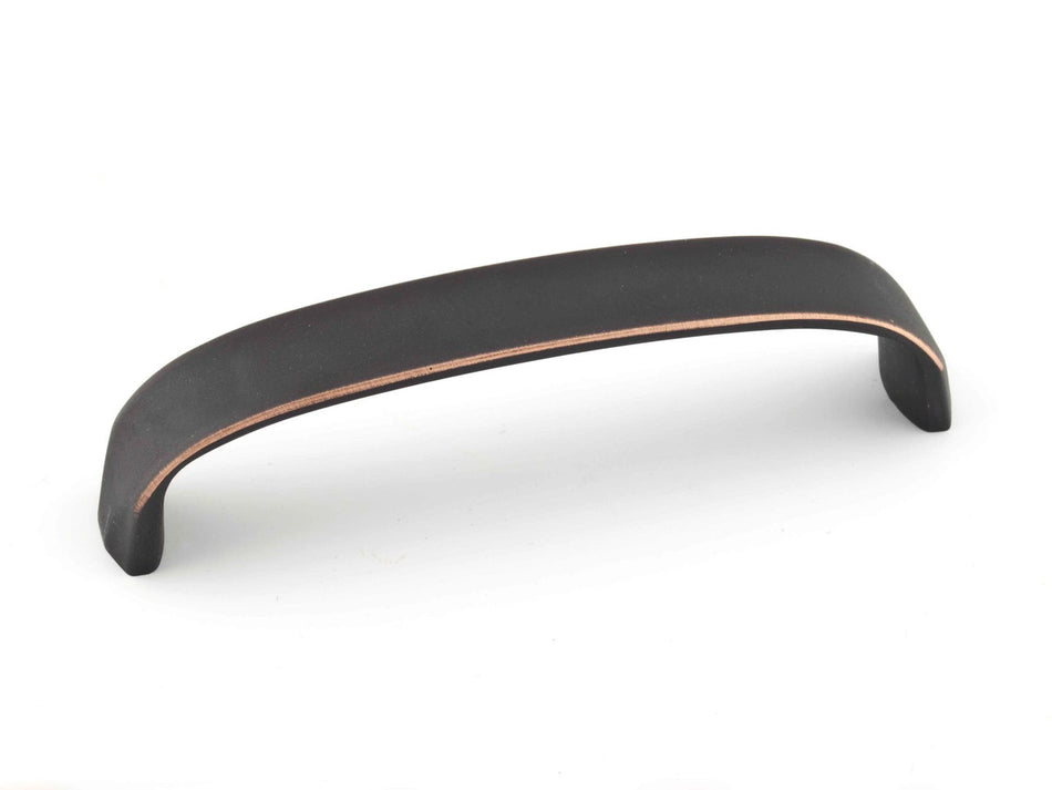 Richelieu BP5625696BORB: 96mm cc Contemporary Coaticook Cabinet Pull - Brushed Oil-Rubbed Bronze