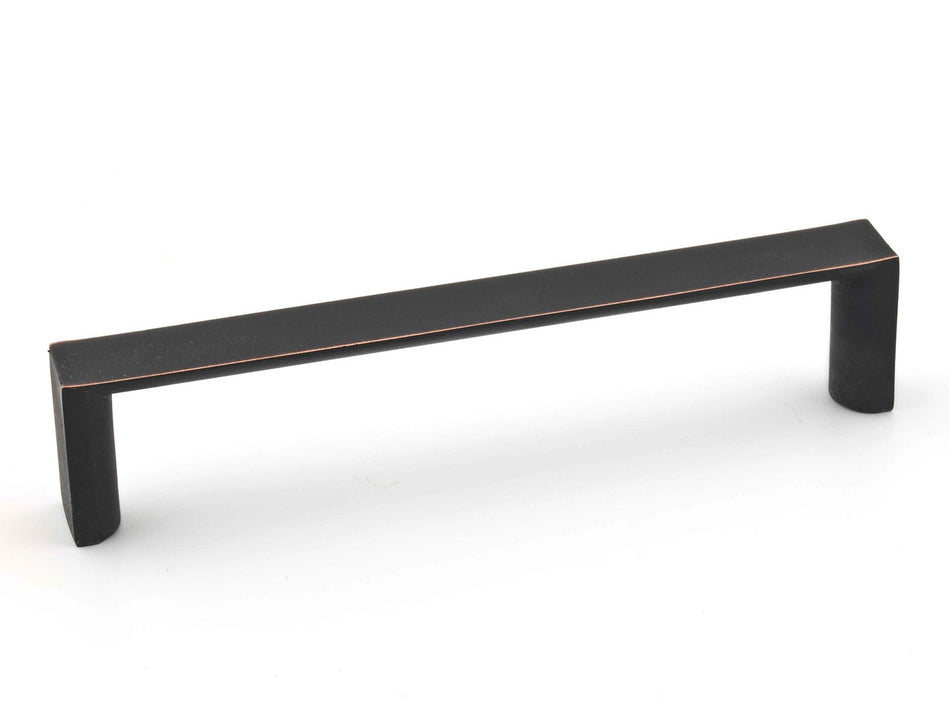 Richelieu BP56325128BORB: 128mm cc Megantic Cabinet Pull - Brushed Oil Rubbed Bronze