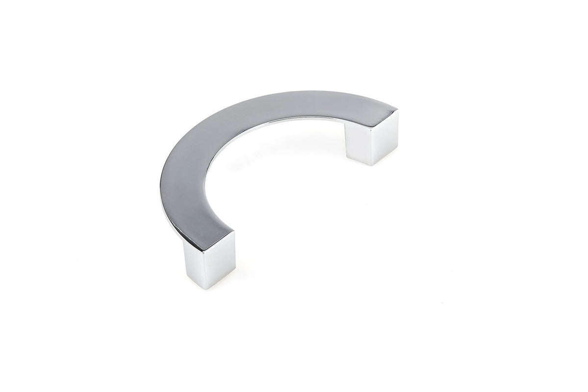 Richelieu BP636796140: 96mm cc Roma Half-Ring Cabinet Pull - Polished Chrome