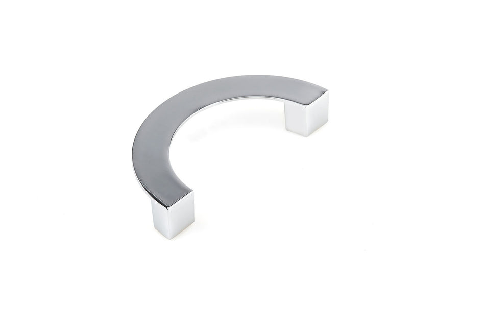 Richelieu BP636796140: 96mm cc Roma Half-Ring Cabinet Pull - Polished Chrome