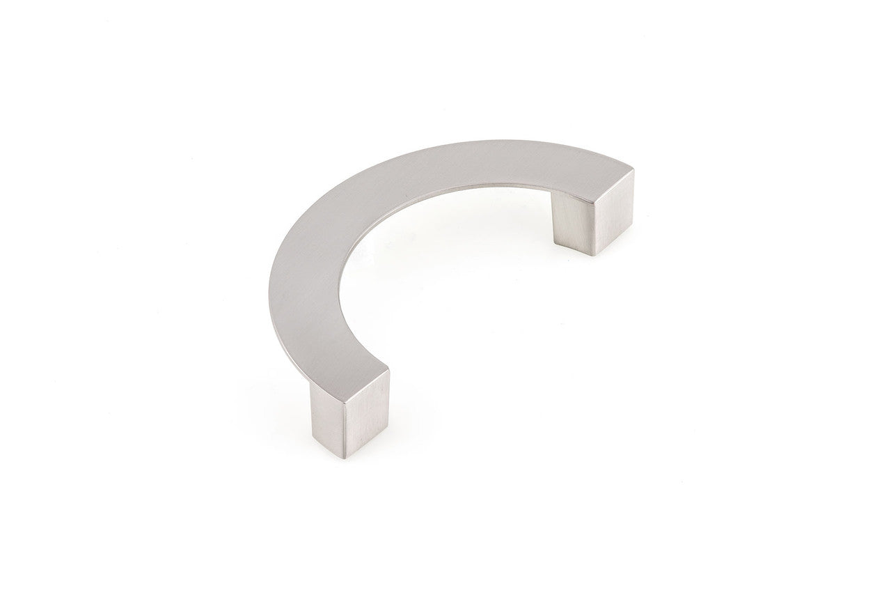 Richelieu BP636796195: 96mm cc Roma Half-Ring Cabinet Pull - Brushed Nickel