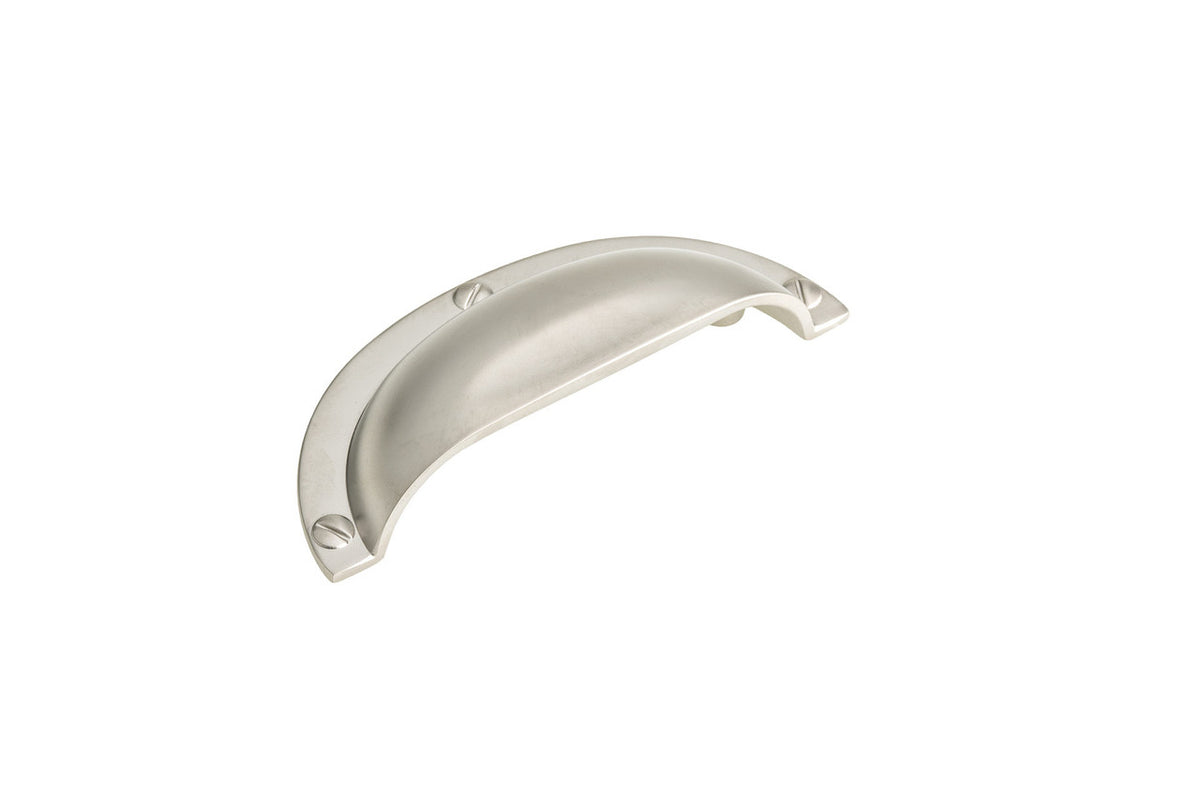 Richelieu BP6440185: 64mm cc Clinton Cup Cabinet Pull - Satin Nickel