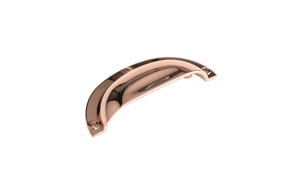 Richelieu BP6440191: 64mm cc Clinton Cup Cabinet Pull - Polished Copper