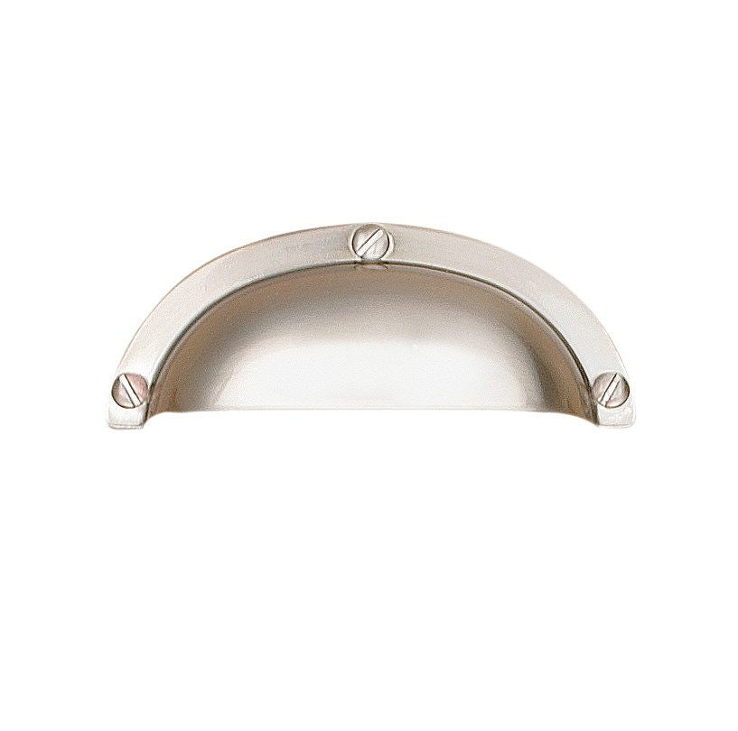 Richelieu BP6440195: 64mm cc Clinton Cup Cabinet Pull - Brushed Nickel