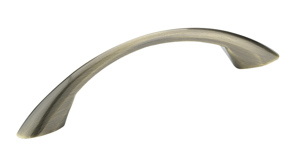 Richelieu BP65017AE: 96mm cc Charleston Cabinet Pull - Antique English