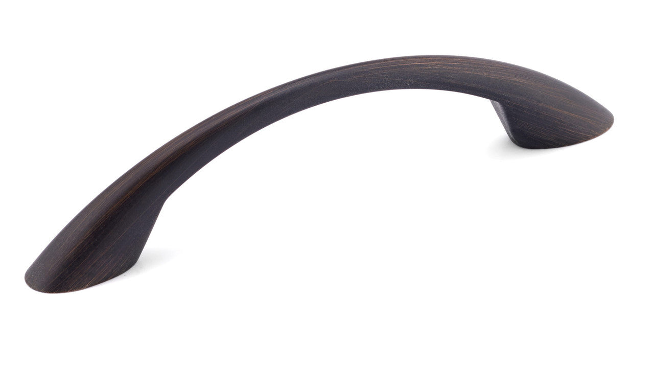 Richelieu BP65017BORB: 96mm cc Charleston Cabinet Pull - Brushed Oil Rubbed Bronze