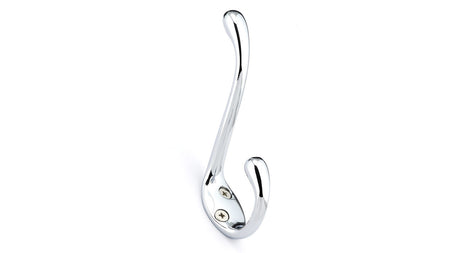 Richelieu BP6513140: 4-3/4" Utility Double Coat Hook - Polished Chrome