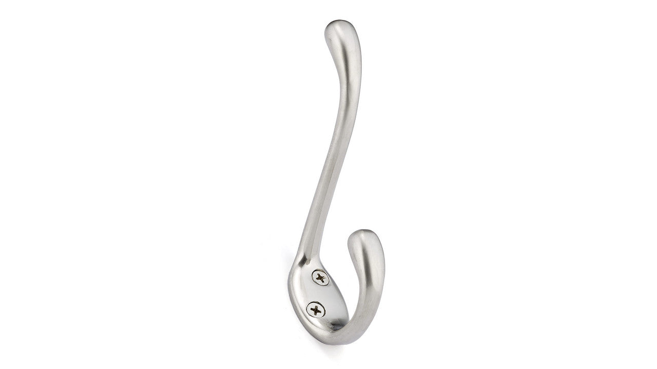 Richelieu BP6513184: 4-3/4" Utility Double Coat Hook - Matte Nickel