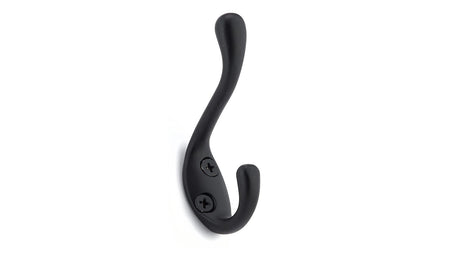 Richelieu BP651490: 3-1/2" Utility Double Coat Hook - Black