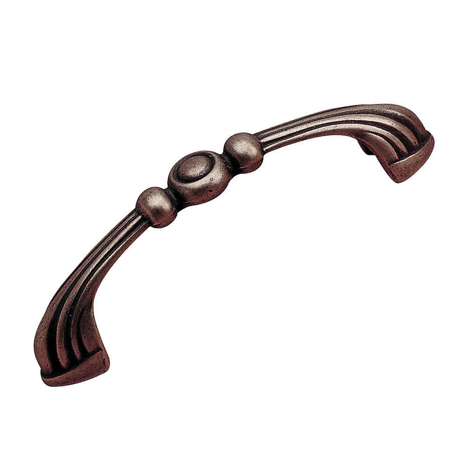 Richelieu BP67296138: 96mm cc Art Deco Cabinet Pull - Spotted Bronze