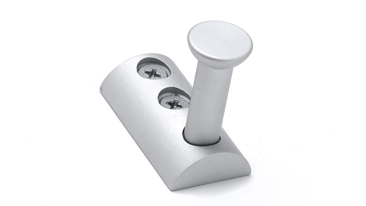 Richelieu BP700110: 1-9/16" Contemporary Single Peg Wall Hook - Aluminum