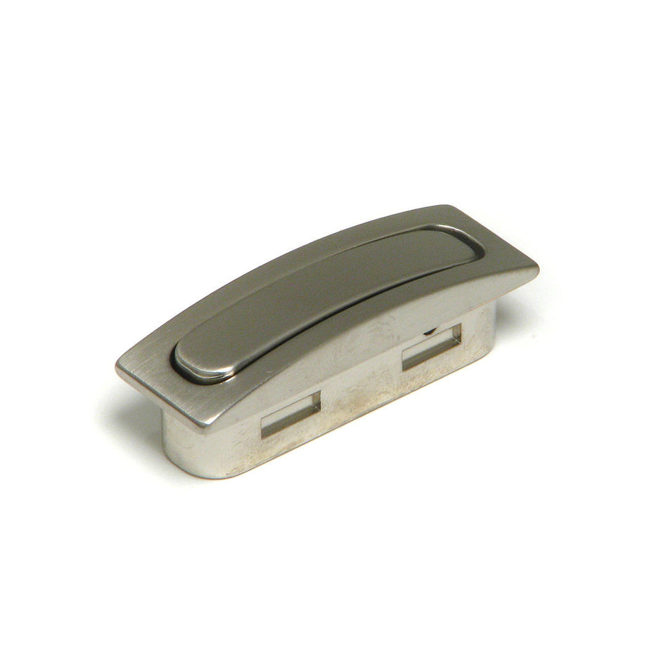 Richelieu BP72117195: 5" Contemporary Recessed Cabinet Pull - Brushed Nickel