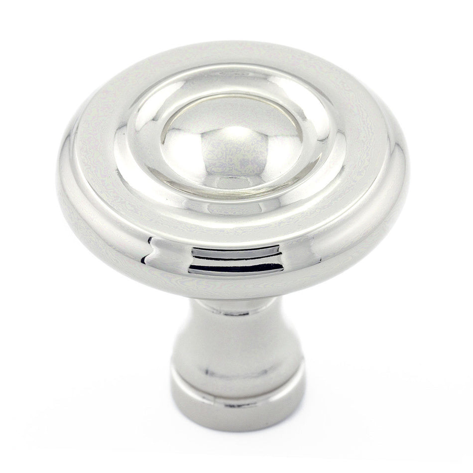 Richelieu BP74032180: 1-1/4" Boucherville Cabinet Knob - Polished Nickel