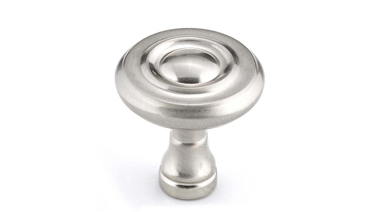 Richelieu BP74032195: 1-1/4" Boucherville Cabinet Knob - Brushed Nickel