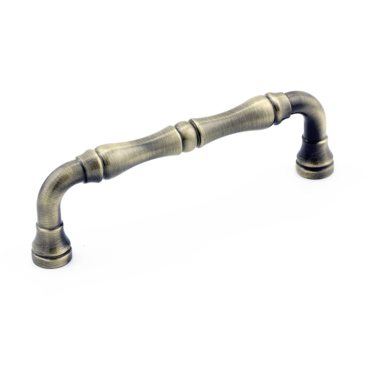 Richelieu BP74096AE: 96mm cc Boucherville Cabinet Pull - Antique English
