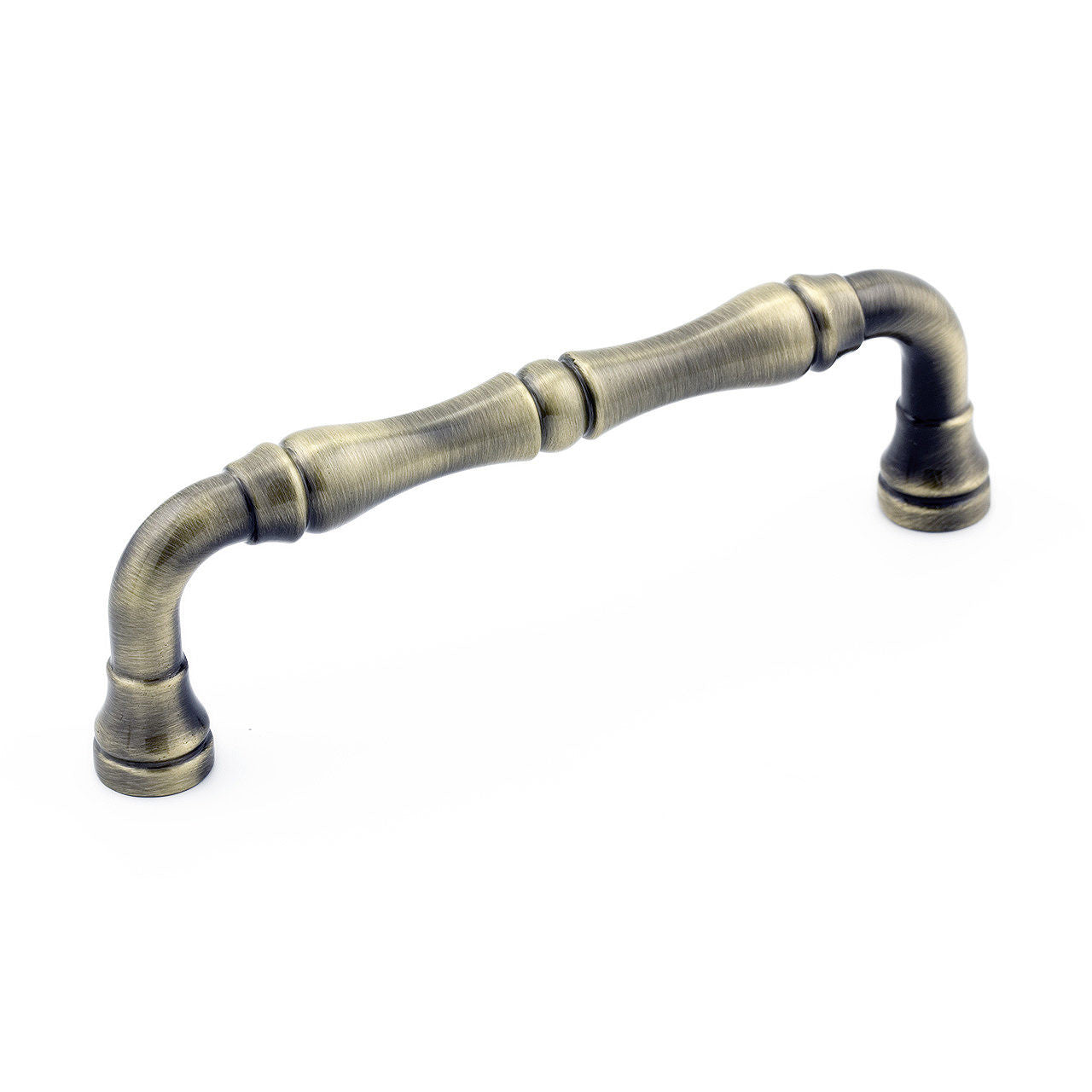 Richelieu BP74096AE: 96mm cc Boucherville Cabinet Pull - Antique English