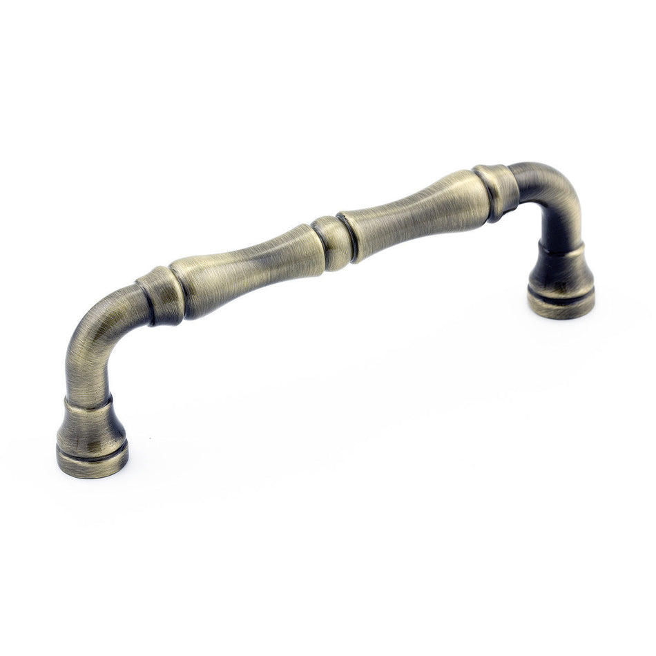 Richelieu BP74096AE: 96mm cc Boucherville Cabinet Pull - Antique English