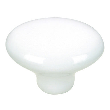 Richelieu BP7452630: 1-5/16" Cherbourg Ceramic Cabinet Knob - White Ceramic