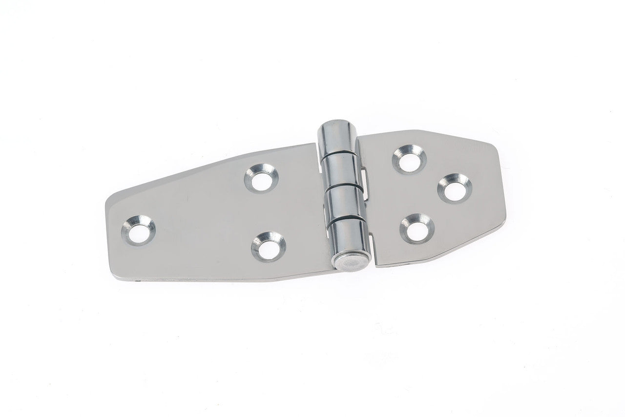 Richelieu BP750862171: 105mm Contemporary Icebox Hinge - Polished Stainless Steel