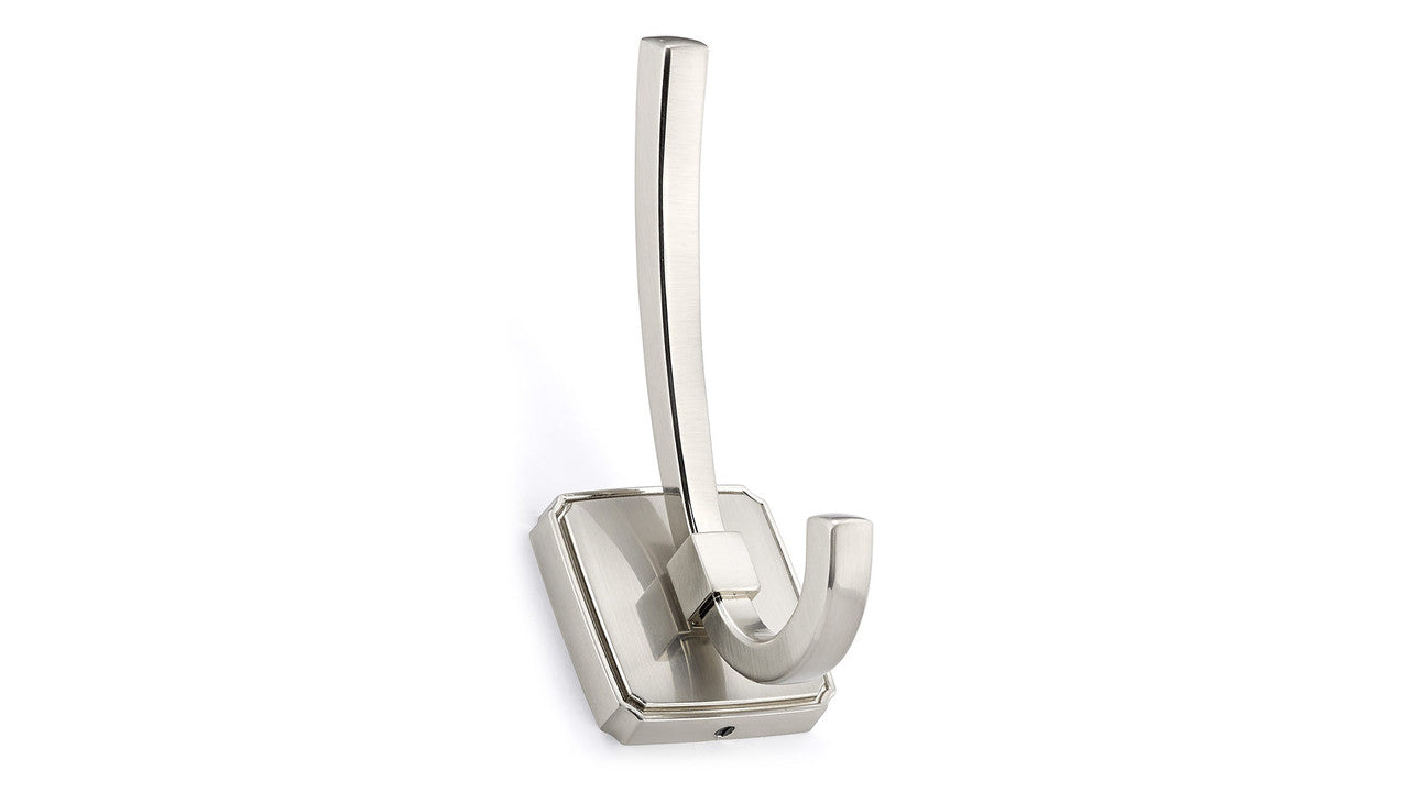 Richelieu BP7701195: 4-7/8" Transitional Double Coat Hook - Brushed Nickel