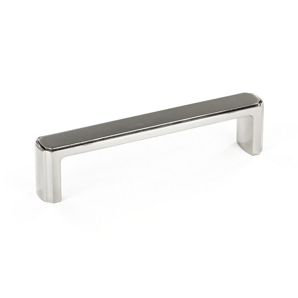 Richelieu BP770128180: 128mm cc Lorraine Cabinet Pull - Polished Nickel