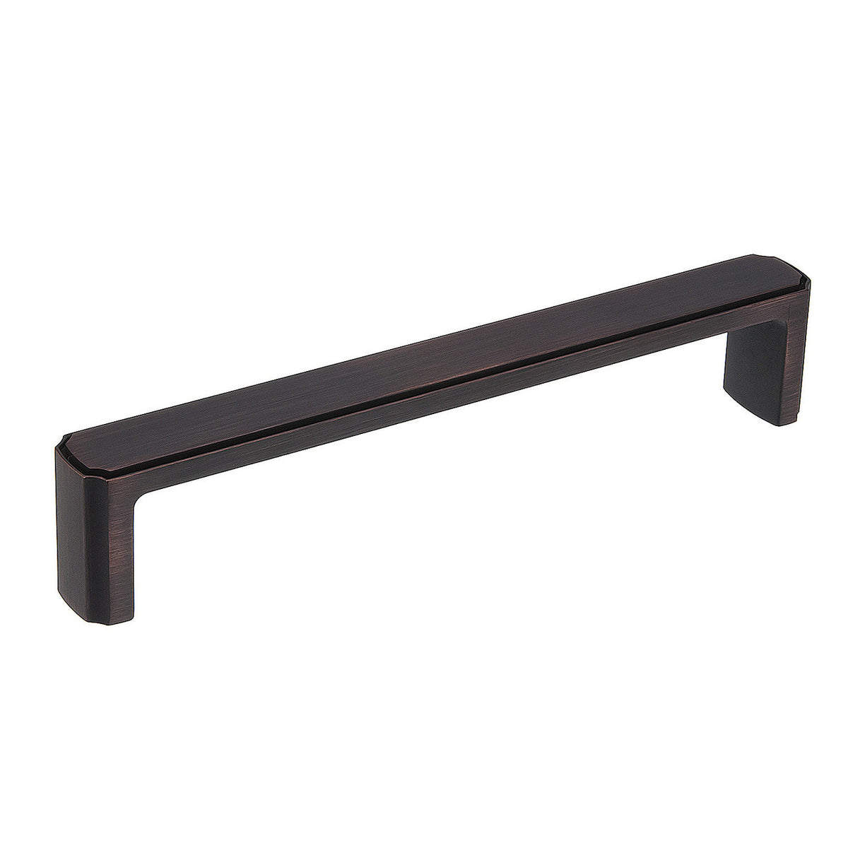 Richelieu BP770160BORB: 160mm cc Lorraine Bar Cabinet Pull - Brushed Oil Rubbed Bronze