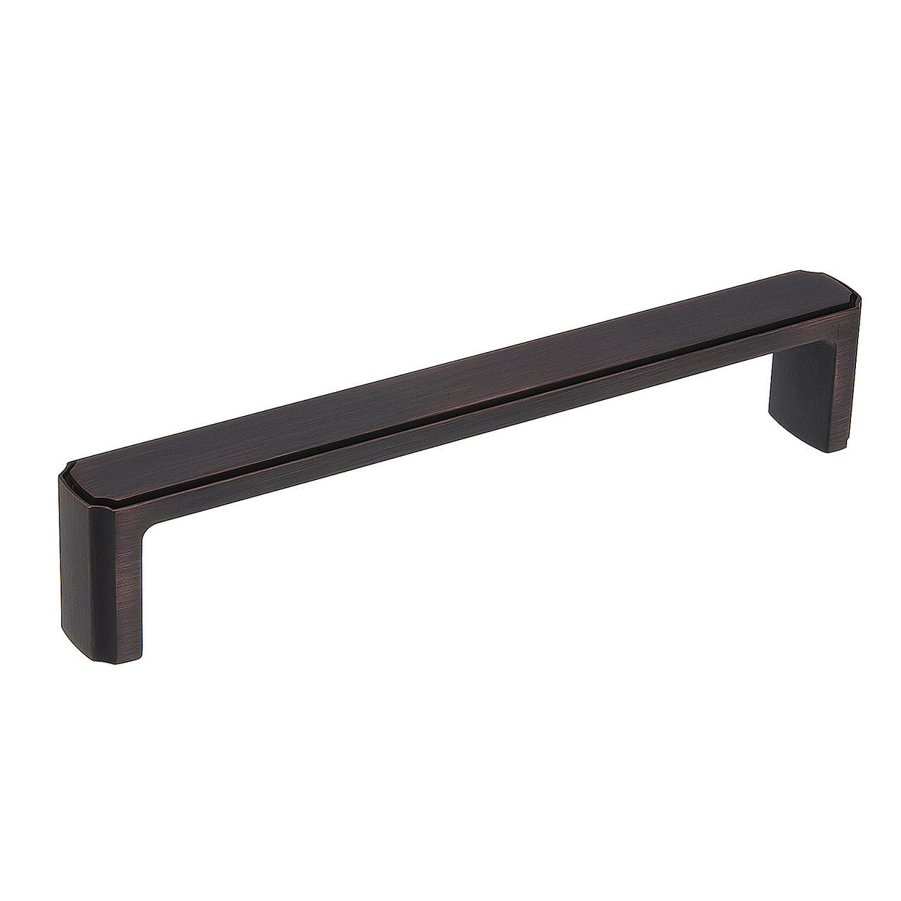 Richelieu BP770160BORB: 160mm cc Lorraine Bar Cabinet Pull - Brushed Oil Rubbed Bronze