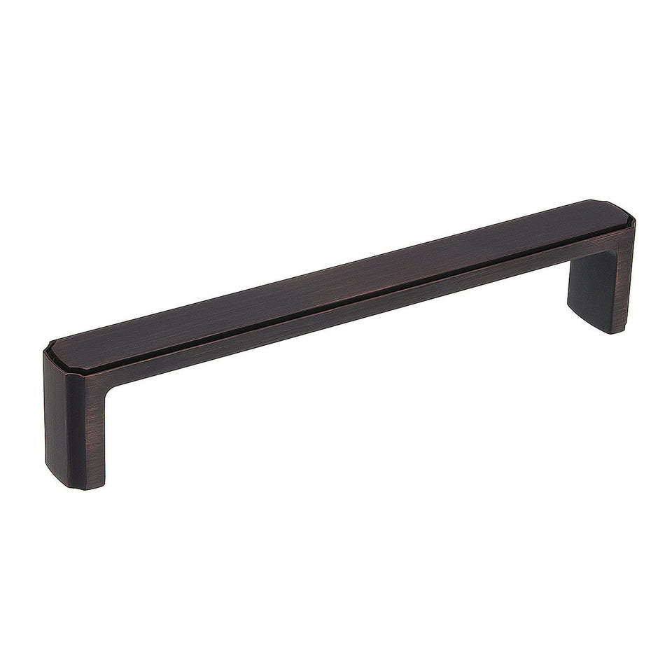 Richelieu BP770160BORB: 160mm cc Lorraine Bar Cabinet Pull - Brushed Oil Rubbed Bronze