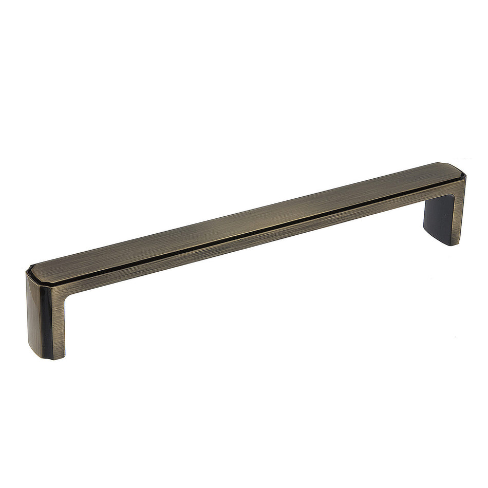 Richelieu BP770192AE: 192mm cc Lorraine Cabinet Pull - Antique English