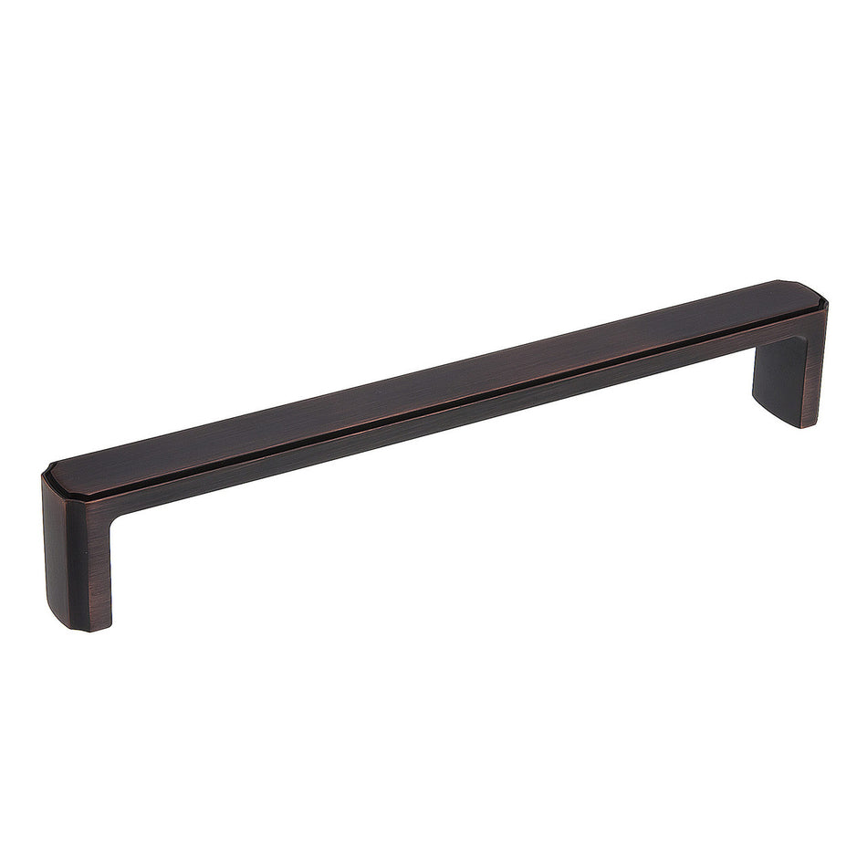 Richelieu BP770192BORB: 192mm cc Lorraine Bar Cabinet Pull - Brushed Oil Rubbed Bronze