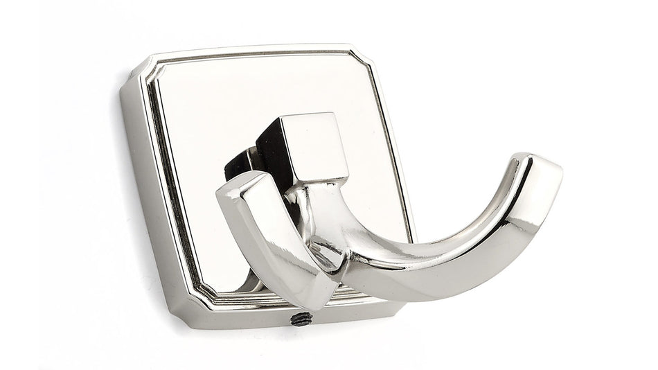 Richelieu BP7702180: 2-1/8" Transitional Double Coat Hook - Polished Nickel