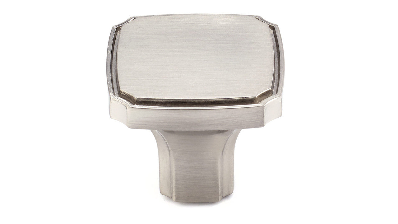 Richelieu BP77035195: 35mm Lorraine Cabinet Knob - Brushed Nickel