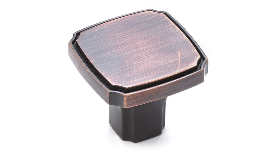Richelieu BP77035BORB: 35mm Lorraine Cabinet Knob - Brushed Oil Rubbed Bronze