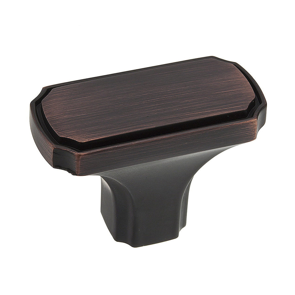 Richelieu BP77043BORB: 43mm Lorraine Cabinet Knob - Brushed Oil Rubbed Bronze
