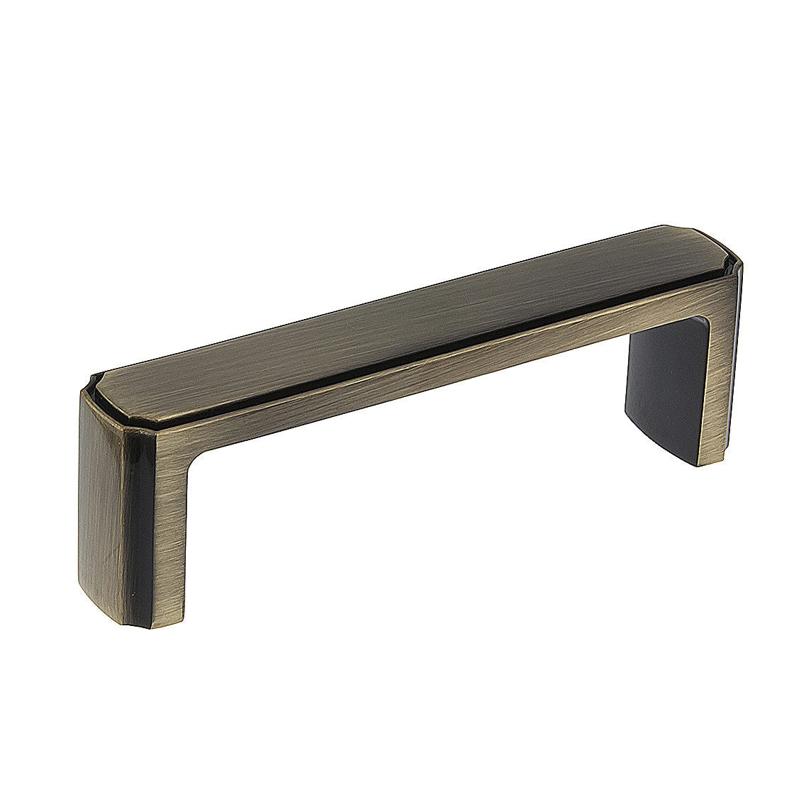 Richelieu BP77076AE: 3" cc Lorraine Cabinet Pull - Antique English