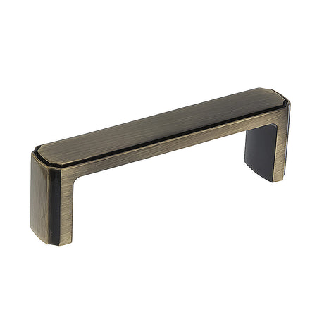 Richelieu BP77076AE: 3" cc Lorraine Cabinet Pull - Antique English