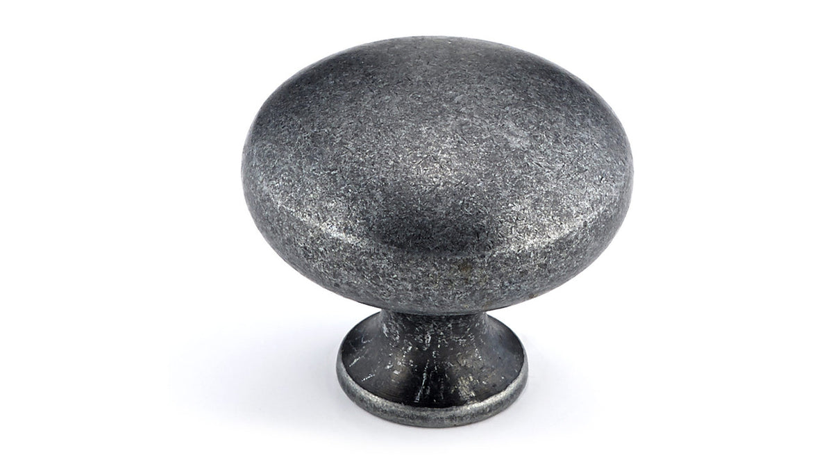 Richelieu BP770907: 1-1/4" Village Cabinet Knob - Wrought Iron