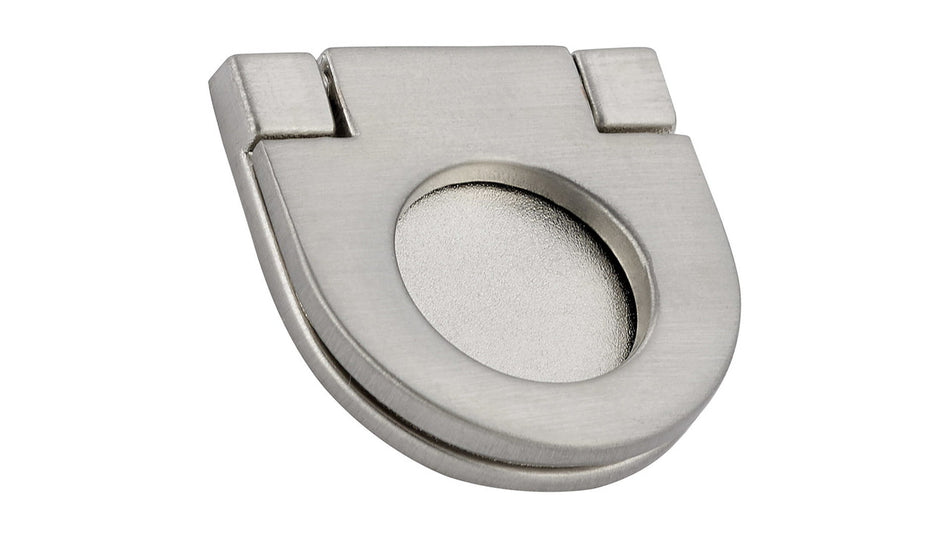 Richelieu BP77325195: 1" cc Contemporary Recessed Drop Bail Cabinet Pull - Brushed Nickel