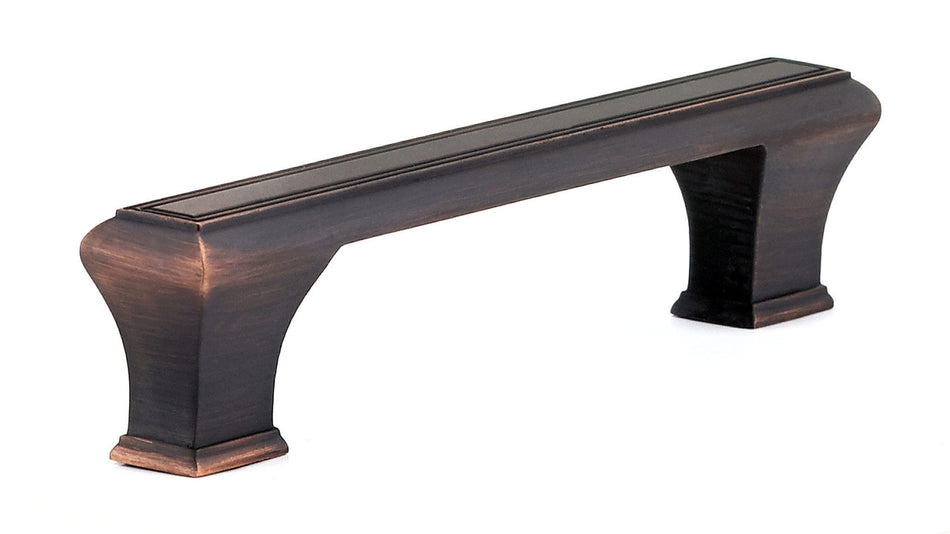 Richelieu BP775128BORB: 128mm cc Beauharnois Cabinet Pull - Brushed Oil Rubbed Bronze