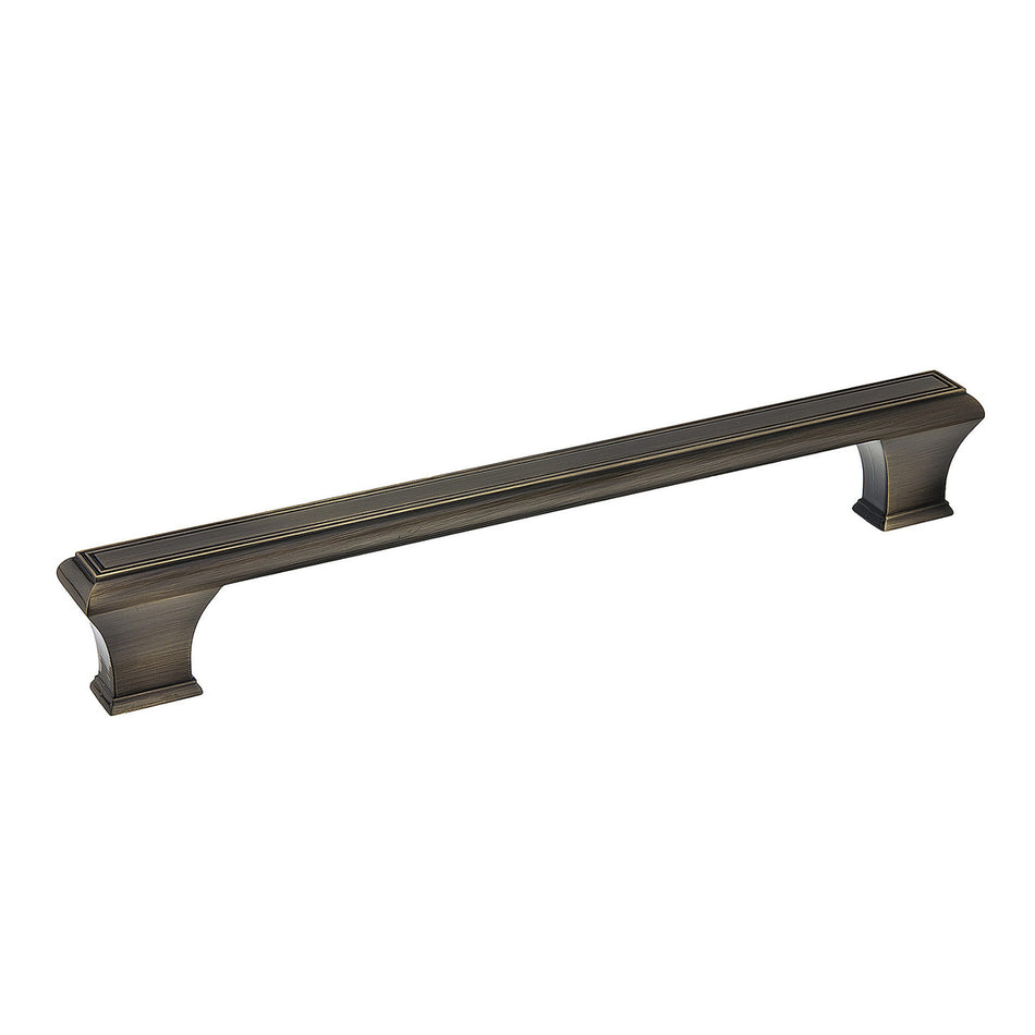 Richelieu BP775192AE: 192mm cc Beauharnois Cabinet Pull - Antique English