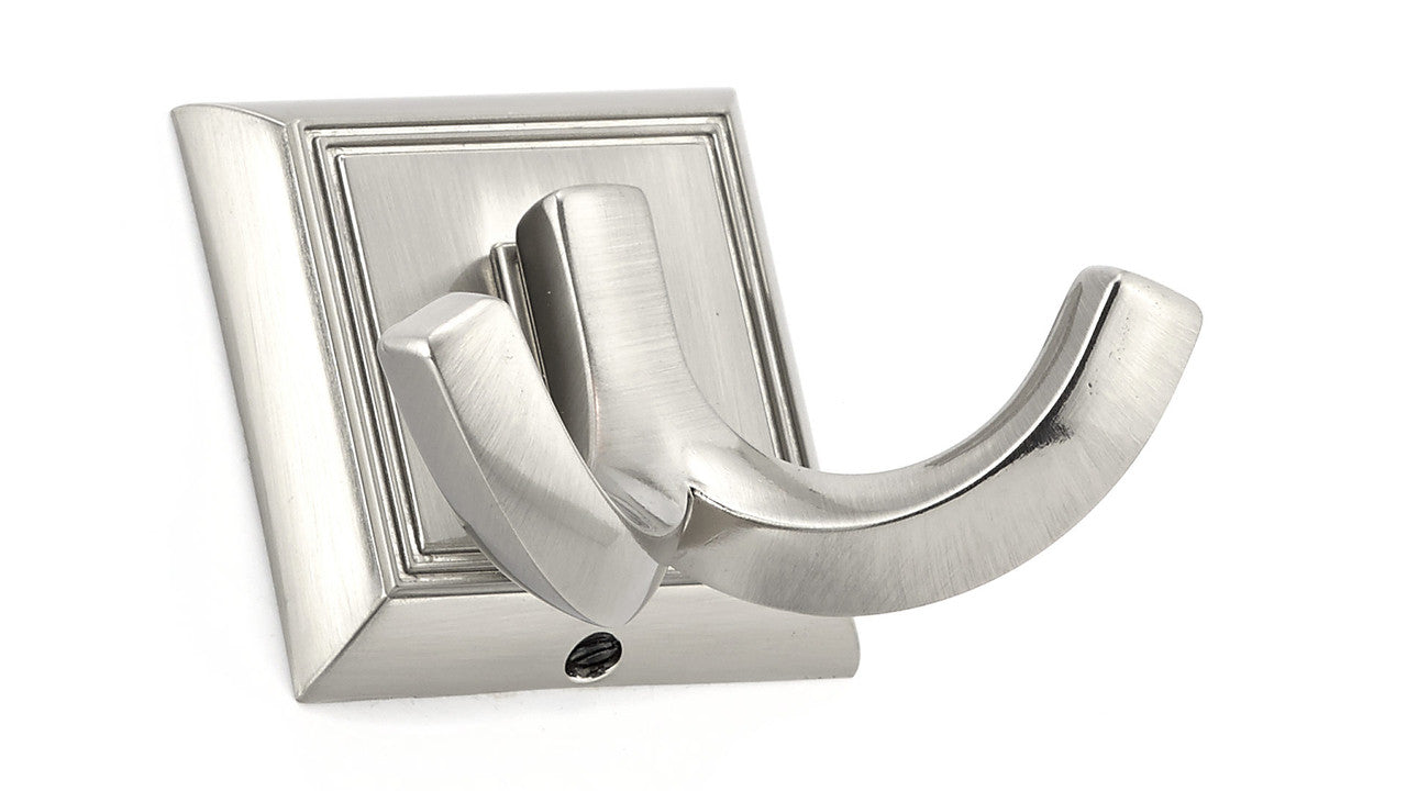 Richelieu BP7752195: 2-3/32" Transitional Double Coat Hook - Brushed Nickel