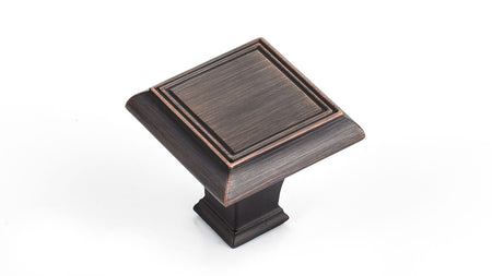 Richelieu BP77535BORB: 35mm Beauharnois Cabinet Knob - Brushed Oil Rubbed Bronze