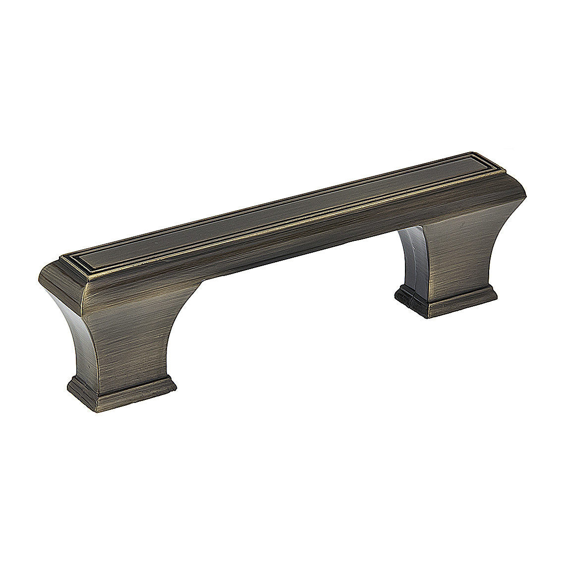 Richelieu BP77596AE: 96mm cc Beauharnois Cabinet Pull - Antique English