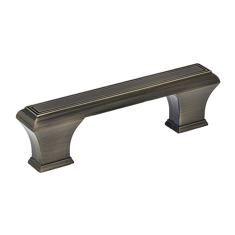 Richelieu BP77596AE: 96mm cc Beauharnois Cabinet Pull - Antique English