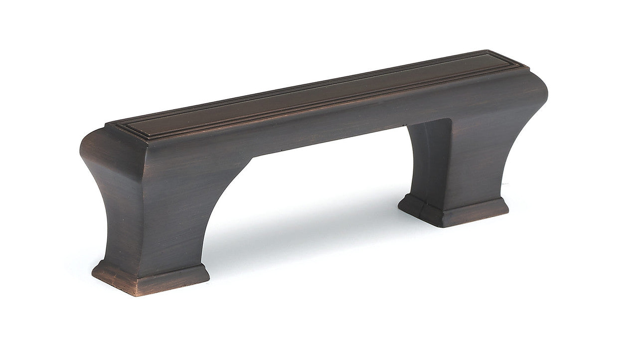 Richelieu BP77596BORB: 96mm cc Beauharnois Cabinet Pull - Brushed Oil Rubbed Bronze