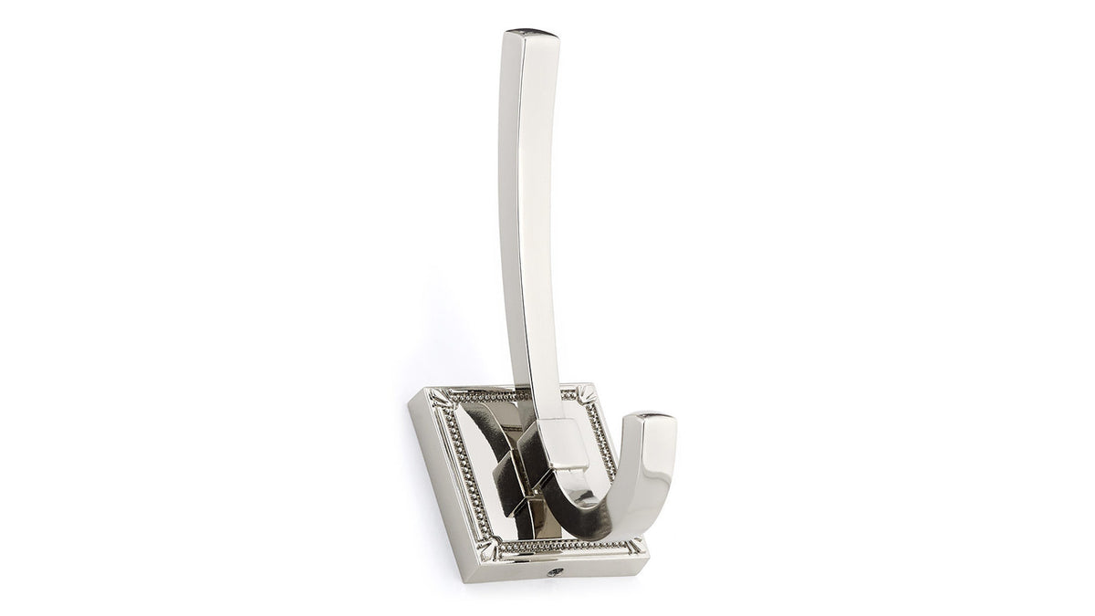 Richelieu BP7801180: 5" Transitional Double Coat Hook - Polished Nickel
