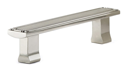 Richelieu BP780128180: 128mm cc Brossard Cabinet Pull - Polished Nickel