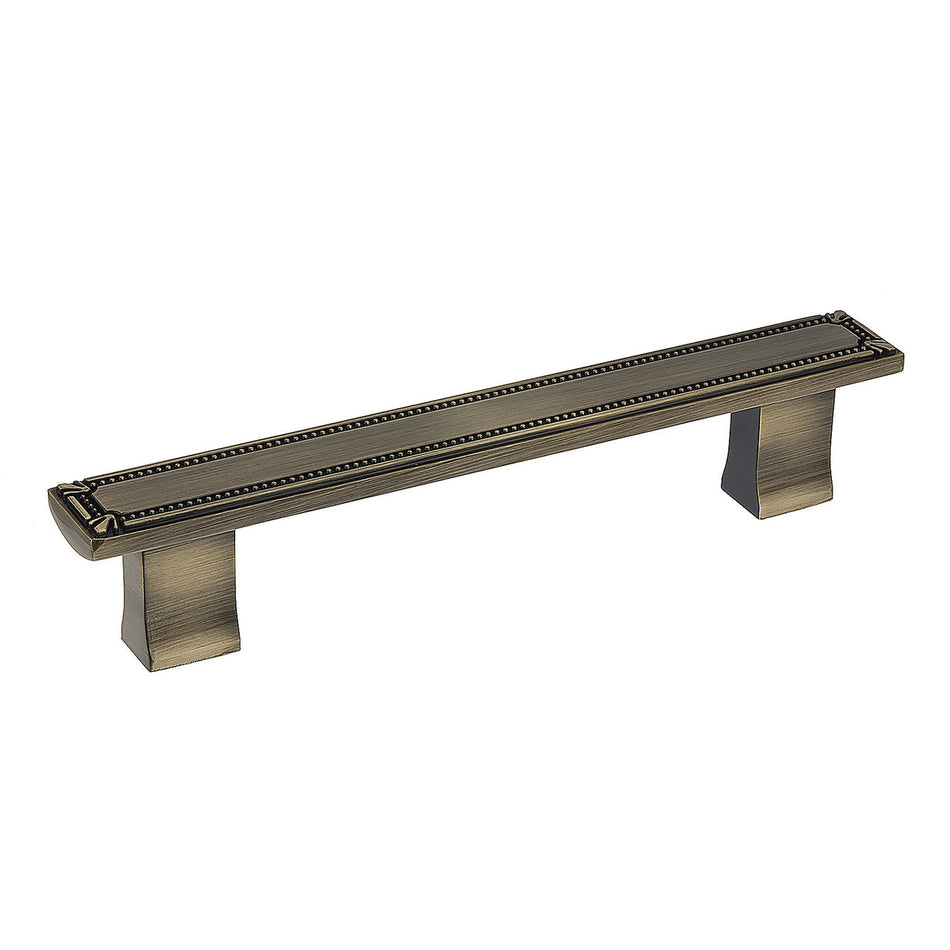 Richelieu BP780128AE: 128mm cc Brossard Cabinet Pull - Antique English
